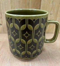 Hornsea Heirloom Green Mug 1975 Vintage English Tableware Tea Coffee Pottery