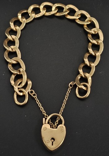 Solid 9ct gold curb - gold, link