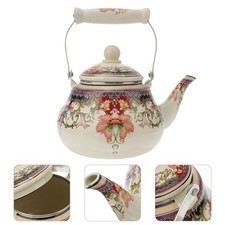  Enamel Teapot Stove Top Water Boiling Kettle Household Teakettle