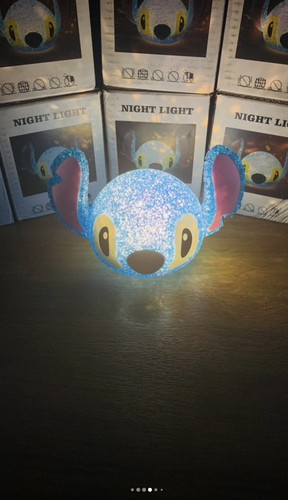 Stitch crackle night light - stitch,