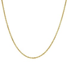 9ct Yellow Gold File Trace Chain - 18" - 2.8g