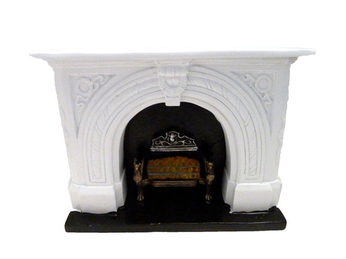 Dolls house fireplace - dolls, 'carved'