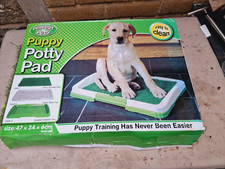 Pet Dog Toilet Mat Indoor Restroom Training Grass Potty Pad Loo Tray Large Puppy