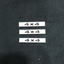 3x Chrome Black 4x4 Silver