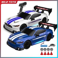 1:24 4WD RC Drift Car – High-Speed Mustang Racing Vehicle with Replaceable Tires