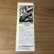 GUNS157 MAGAZINE ADVERT 12X5 HAND MADE GUNS BY GALLYON