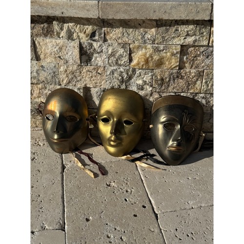 Set decorative brass face - set,