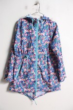 Primark Womens Parka In A Pocket Floral Jacket -Multi -Size Small S (G13)