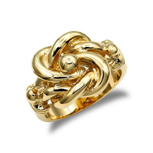 Gold silver knot - knot, ring
