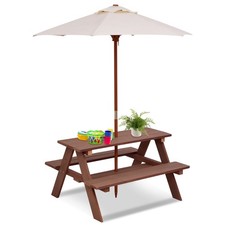 Kids picnic table set wood - kids,