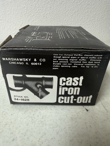 Cast iron exhaust cut outs - iron,