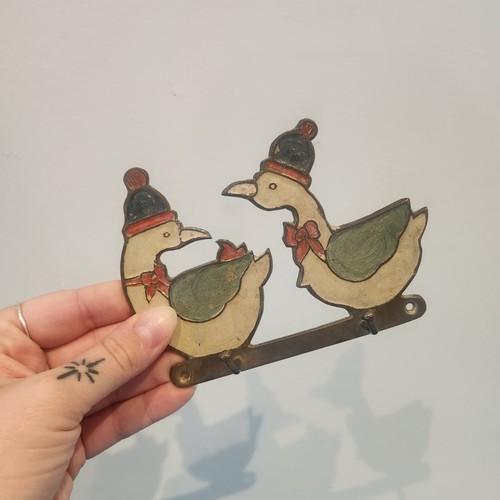 Vintage brass hand painted - vintage,