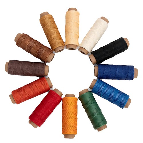 Waxed thread 65mm - waxed, flat