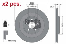 X2 PCS REAR BRAKE DISC ROTOS