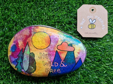 Original hand painted pebble