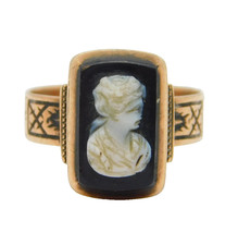 Victorian 9ct Rose Gold Carved