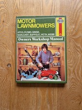 Vintage Haynes Motor Lawnmowers Owners Workshop Manual 1980 Hardback Edition