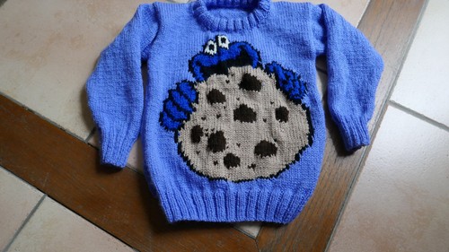 Hand knitted from - hand,