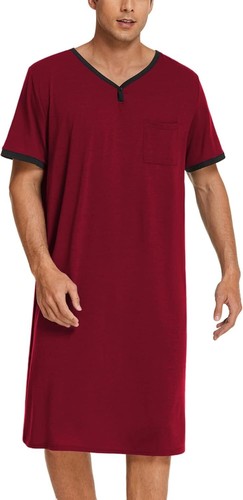 Men short sleeve - short, nightshirt