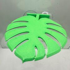 Betta Ledge Hammock Monstera Leaf Aquarium Decor Fighting fish Rest 8 x 8 cm