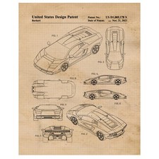 Classic Countach Car Patent