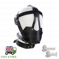 Muzzle Head Harness Mouth Gag Puppy Pet Play Studded Bondage Sub Wear Ball UK
