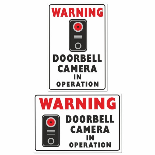 Sign doorbell camera - sign,
