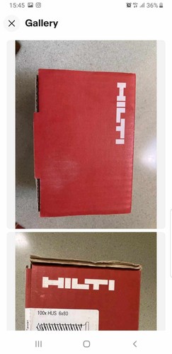 Hilti screws 100x hus - hus, 6x100