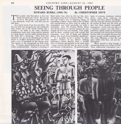 The paintings edward burra - of,