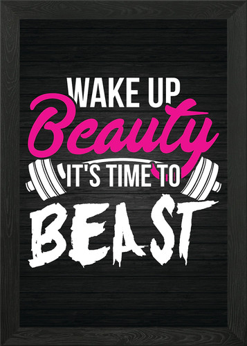 Wake beauty beast framed - up,