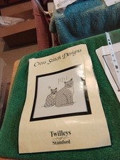 Twilleys Of Stamford Black Work With Gold Detailing. 2 Cats. Pattern Only.