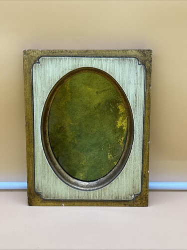 Ornate gold gilt wood oval - wood,