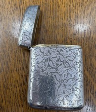 Finely engraved silver flip