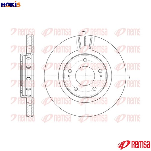 Brake disc 6896 for - disc,