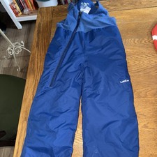 Wedze Ski Pants Dungarees Sledge Bib 100 Baby Blue Age 2-3 Boys Good Condition