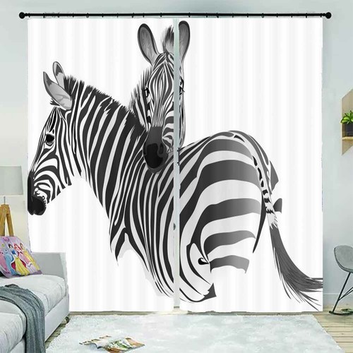 Zebra business trip curtain - zebra, 3d