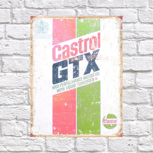 Castrol gtx retro tin - retro,