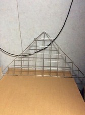 10 X Gridwall Mesh Panel Triangular Shelf 610mm 3” Holes New