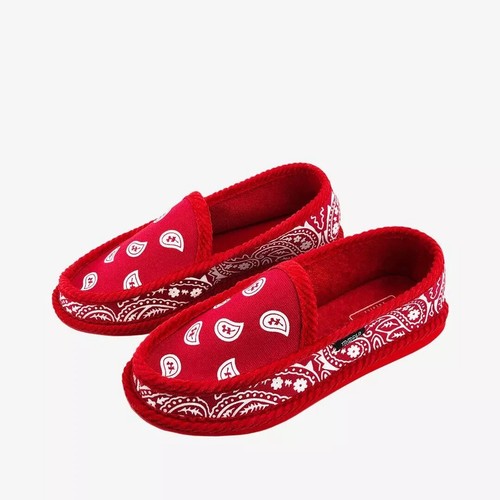 Red bandana slippers house - bandana,