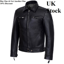 Men Aviator Military Biker German Flying Pilot Leather Motorcycle Army Jacket