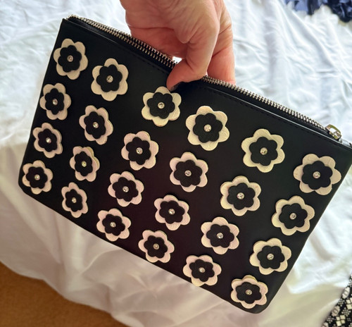 Atmosphere black floral clutch - floral,