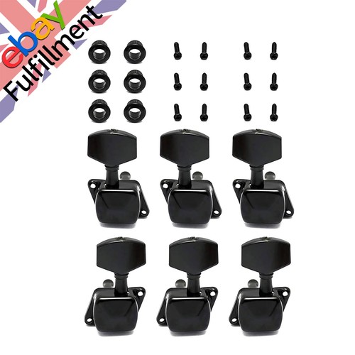 Black guitar tuners - black, tuning