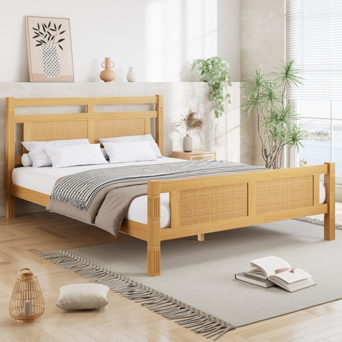 Wooden 4ft6 double bed - 4ft6,