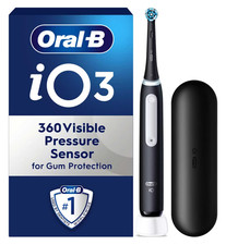 Oral-B iO3 Matt Black Electric Toothbrush Travel Case iO Ultimate Clean New Box