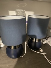 Next Bedside Lamp Navy Blue