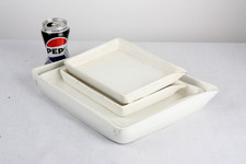 4x vintage ceramic/porcelain PHOTOGRAPH DEVELOPING TRAYS