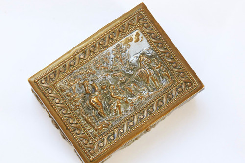 Brass metallic metal - brass,