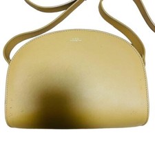A.P.C. Shoulder Bag Leather Cowhide Beige JPN Limited Edition F/S