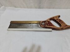 Spear & Jackson Sheffield  tenon saw  10 inch  blade  BRASS  BACKED  MODEL