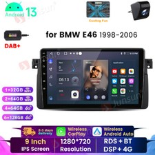 128GB For BMW 3 Series E46 1998-2006 CarPlay Android13 Car Stereo GPS Navi Radio